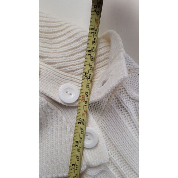 Nwt AGB Dress Crochet White Sweater Dress - Picture 7 of 8